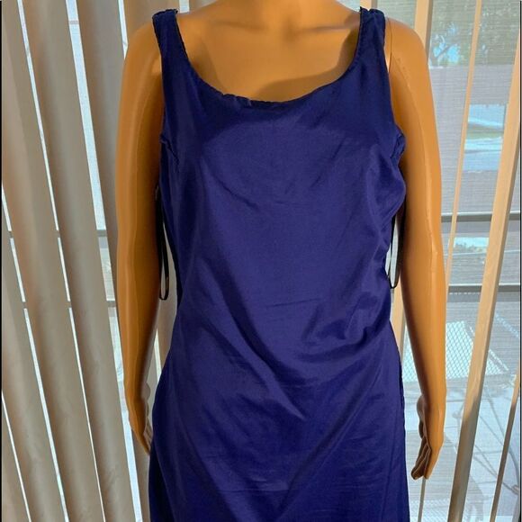 Laurence Kazar Beaded Front And Back Sleeveless Backless Size PXL Cocktail Dress - Picture 14 of 15